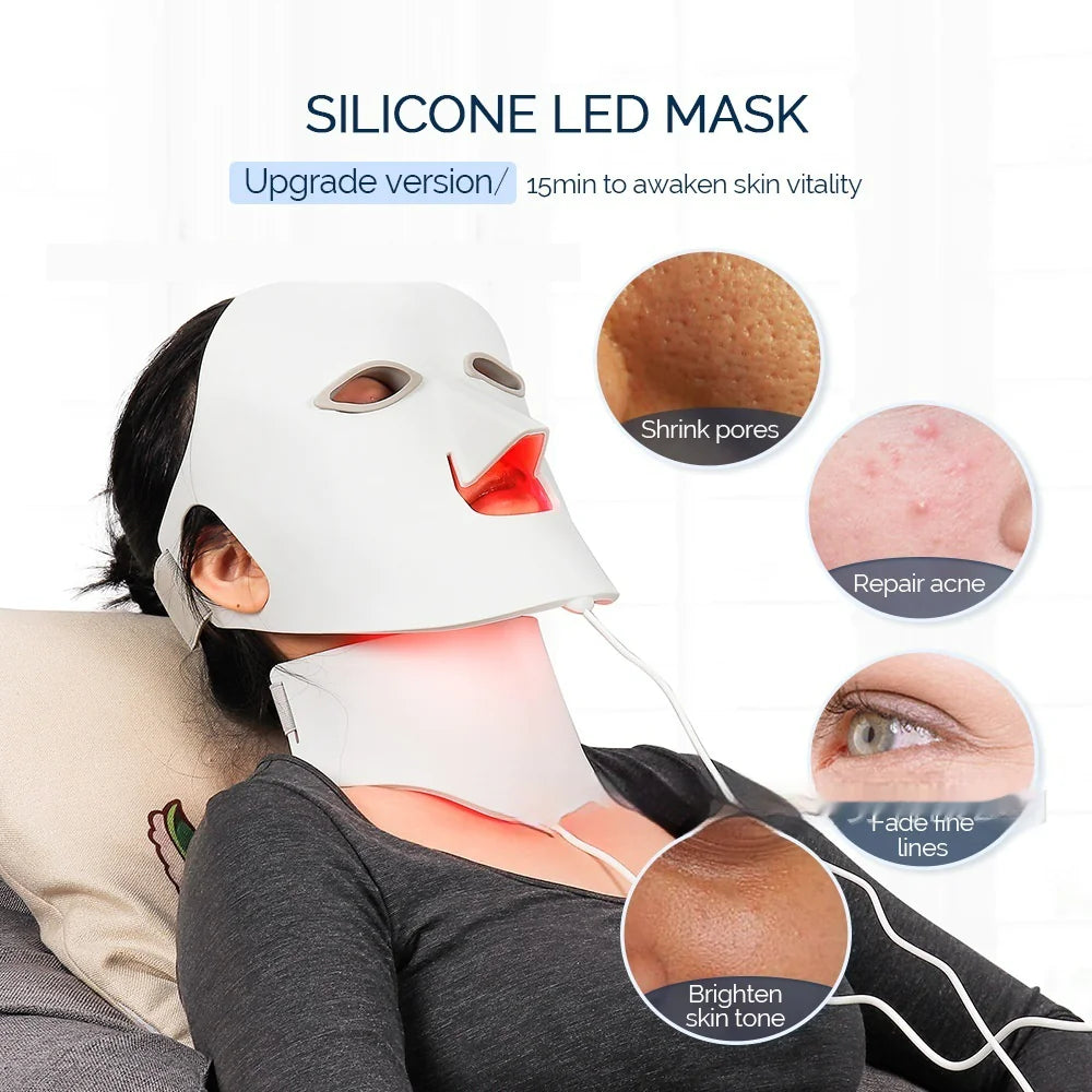 LED Silicone Face Mask