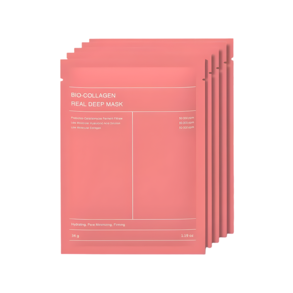 A Korean bio-collagen hydrogel mask that drenches your skin in moisture, boosts elasticity and visibly softens fine lines. Perfect as a weekly at-home glow treatment or before a big event.

Your “glass skin” treatment at home
Forget dry sheet masks that do almost nothing.
RENAZEA Bio-Collagen Korean Hydrogel Mask hugs the contours of your face and melts into the skin, releasing a high concentration of collagen and hydrating actives.