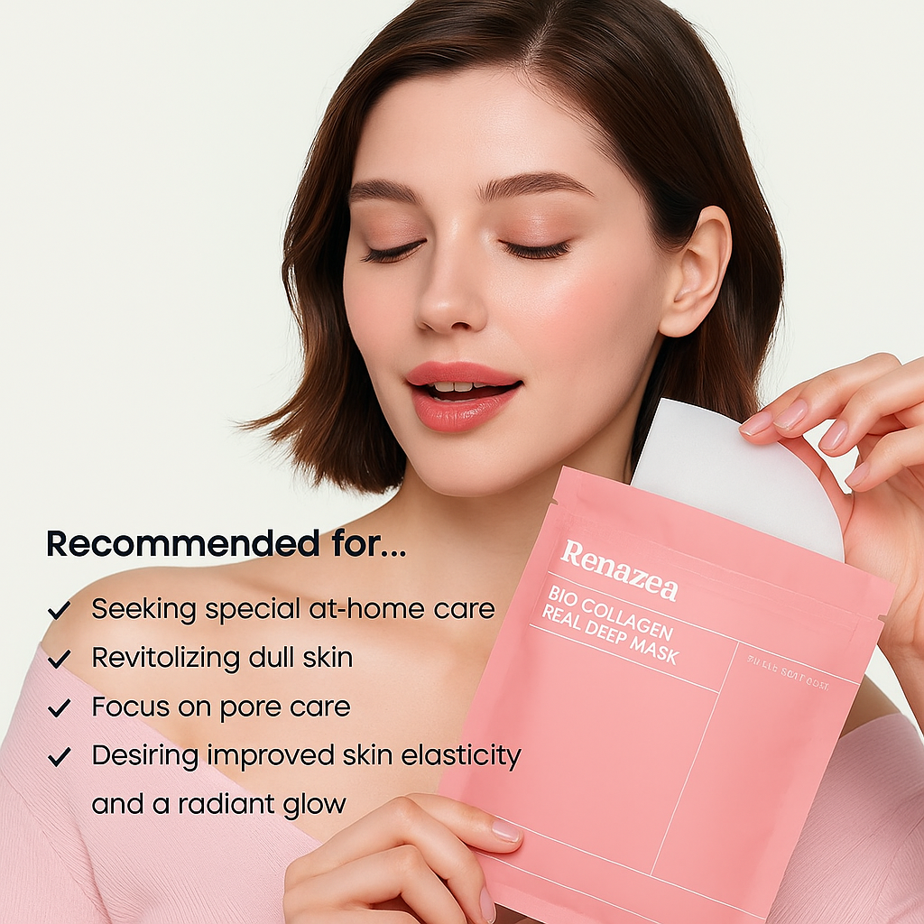 Bio-Collagen Korean Hydrogel Mask – 5 Pack